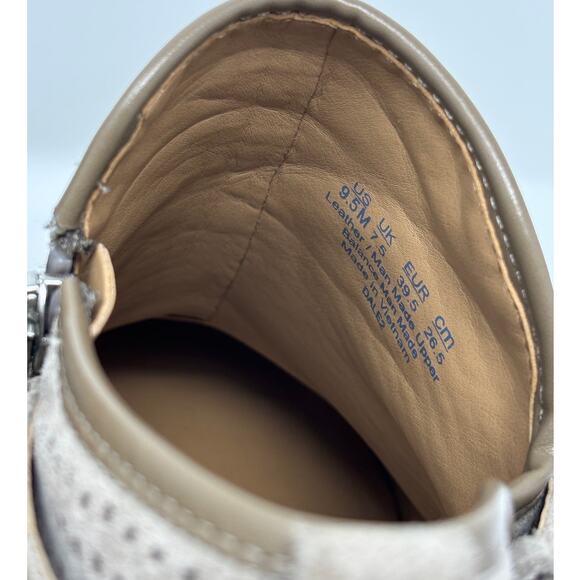 Franco Sarto Dale Heel Bootie Leather Taupe - Picture 4 of 7